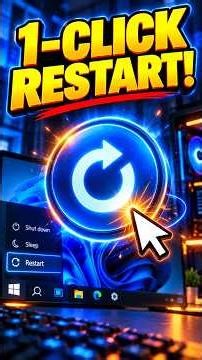 How to Create One Click Restart Shortcut in Windows 10/11!