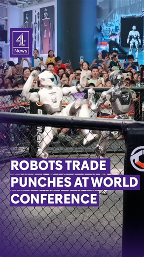Humanoid robots throw punches at 2026 World Robot Conference