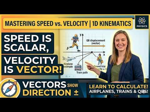 Lecture 13 | Speed vs. Velocity: Understanding Motion, Time, and Graphs | Physics