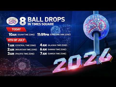 LIVE: Times Square July 4 Ball Drop | America 250 Celebration | New York City | WATCH LIVE STREAM