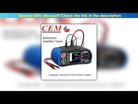 Limited CEM DT-6650 Multifunction Installation Tester With Insulation Resistance, Earth Resistance,