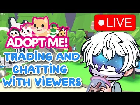 🔴 LIVE - PLAY ROBLOX TRADING AND CHATTING ADOPT ME #roblox #adoptme