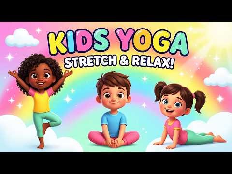 Kids Yoga for Flexibility & Relaxation 🧘‍♀️ | Simple Stretches for Children | Yoga for Children
