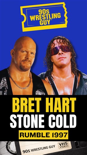 Bret Hart and Stone Cold square off 💥 WWF Royal Rumble 1997 #WWE #RoyalRumble #BretHart #StoneCold #WWF #90s | 90s Wrestling Guy