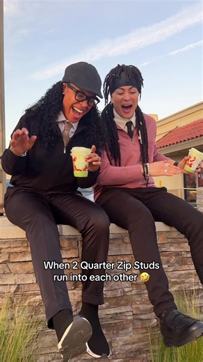 When Two Quarter Zip Studs Meet: Hilarious Encounter