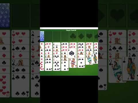 How to play freecell solitaire game no 498641 for beginner #freecell