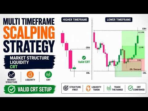 Advanced Scalping Strategy With Market Structure, Liquidity and CRT