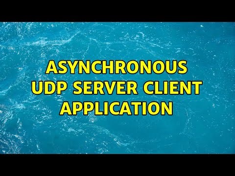 asynchronous udp server client application