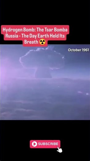 Russia’s Tsar Bomb Launch 🔥 | The Most Powerful Nuclear Explosion in History ☢️