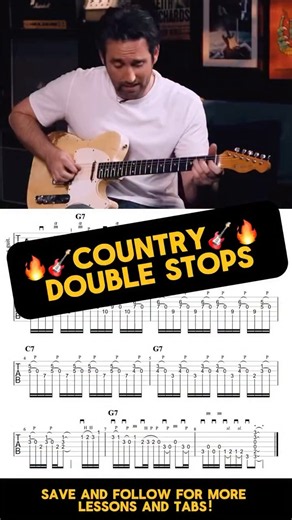 bringing a classic country double stop line followed by a classic country g-run