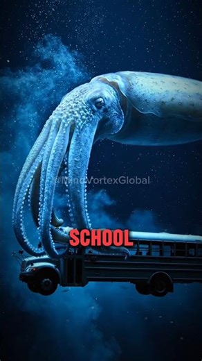 Deep Sea Terror! 🦑🌊 The Giant Squid Is Real #Shorts #DeepSea #MindVortex