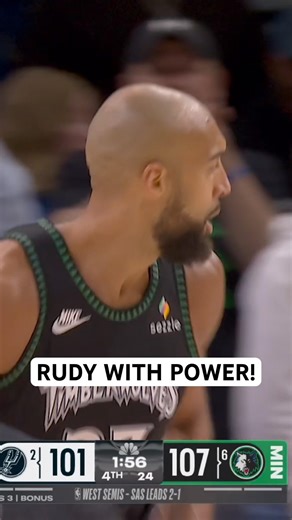Rudy Gobert with the clutch finish!