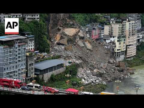 Scene in China's Chongqing after deadly landslide