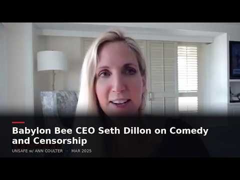 Babylon Bee CEO Seth Dillon on Comedy and Censorship | UNSAFE w/ Ann Coulter (Mar 2025)
