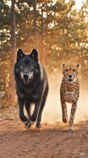 🔥 Cheetah vs Wolf Unexpected Ending 😳#shorts #animals #wildlife #viral #trending #usa #animalstory