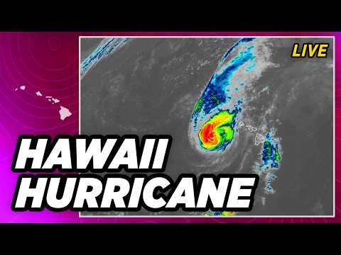 LIVE: Hurricane Lowell closes in on Hawaii