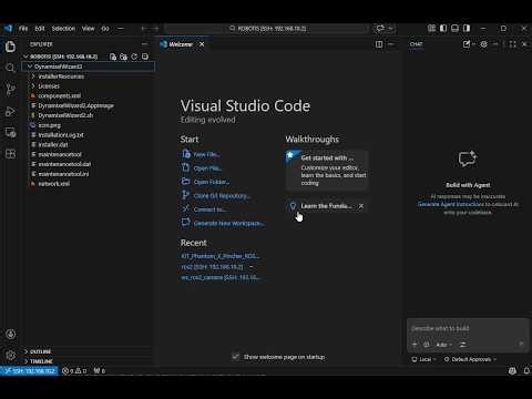 UNAL PhantomX Pincher: Como usar visual studio code y remote SSH con raspberry pi