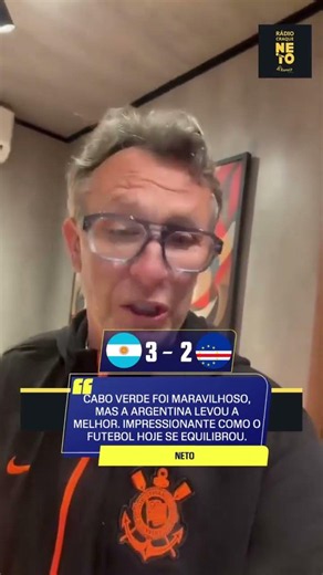 E ADIVINHA? CRAQUE NETO MANDA RECADO PRA NEYMAR APÓS CLASSIFICAÇÃO DA ARGENTINA! 😱🇧🇷🇦🇷