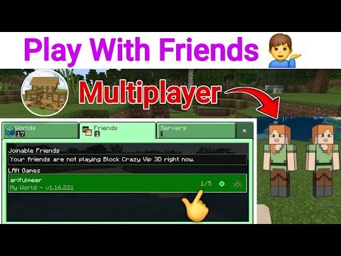 How To Play Multiplayer In Block Crazy Robo World Craft (New Update) 