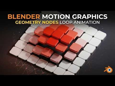 Wave Color Loop Animation | Blender Motion Graphics Tutorial (Hindi)