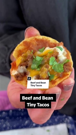 Cute Beef and Bean Tiny Tacos Recipe for Parties
