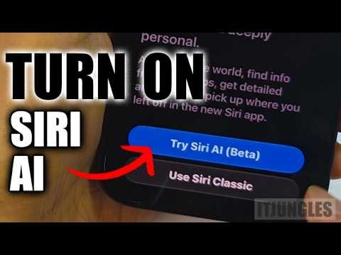 How to Enable Apple Intelligence Siri on Your iPhone