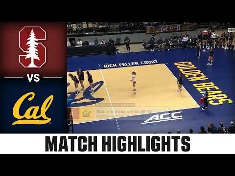 Stanford vs. Cal Match Highlights | 2026 ACC Volleyball