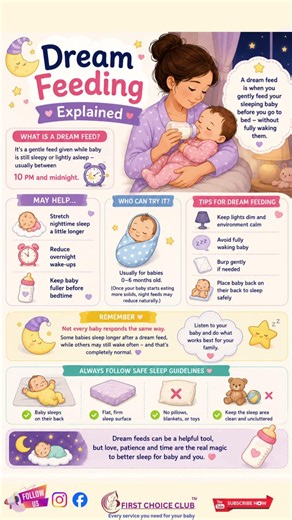 Dream Feeding Explained 🌙🍼