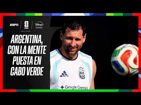 LA INTIMIDAD DE UN NUEVO ENTRENAMIENTO DE ARGENTINA, CON LA MIRA EN CABO VERDE | ESPN MUNDIAL
