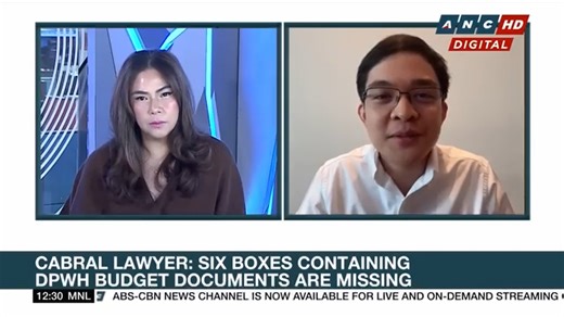 ANC: I have with me a copy of the transcript of the interview yesterday with the lawyer of the former Undersecretary. Nothing in the transcript, Congressman Leviste, says, that the missing documents are with the DPWH. In fact the lawyer said that the family doesn't know where they are, they don't know where it's stashed at the moment, they're trying to figure that out, they looked for it in their house, it's not there, why would you think that it's with the DPWH, Congressman? Leandro: Actually, 