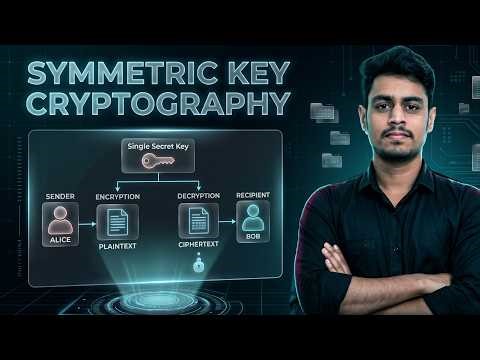91. Symmetric Key Cryptography Explained | Secret Key Encryption, AES & DES | Network Security