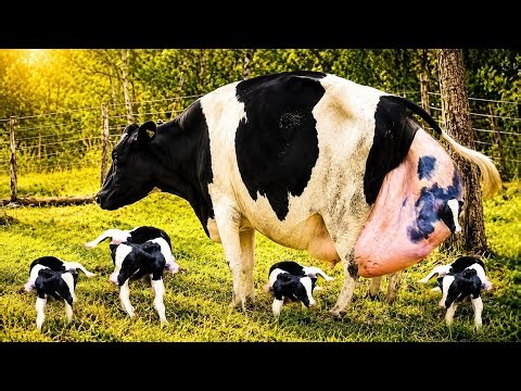 BABY CALF BORN! 😱 Pretty Tractor Girl, Cow Milking & Giant Combine Farm Life 2026