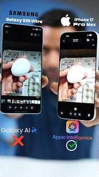 Apple vs Samsung On Device AI Comparison - SHOCKING Results #shorts