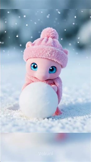 Baby Mew Being Adorable in Real Life! 🥺💖 #mew #pokemon #wholesome