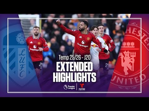 Leeds United vs. Manchester United | Highlights Premier League | Jornada 20 | Telemundo Deportes