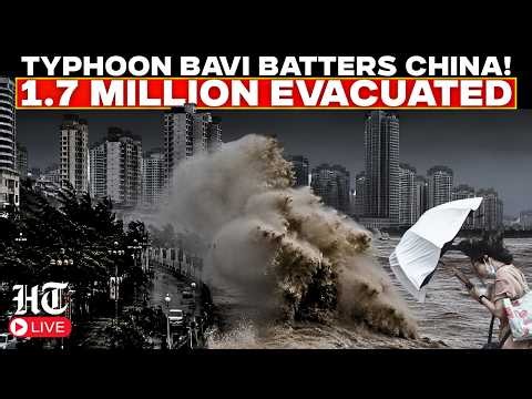 LIVE | Typhoon Bavi Slams China: Over 1.7 Million Evacuated as Powerful Storm Makes Landfall