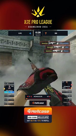 Kensizor Wins Impossible 1v4 #XSE #cs #cs2 #hellcase