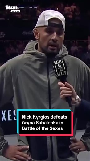 Nick Kyrgios Defeats Aryna Sabalenka in Exhibition Match