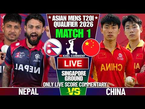 NEPAL VS CHINA | MENS ASIAN GAMES QUALIFIER | LIVE SCORE & COMMENTARY | NEPAL VS CHINA MATCH 1