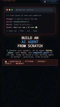 ​Build Real AI Agent in Python 🤖 Chatbot Bhool Jao! #Shorts