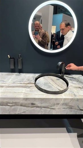 Από το Μιλάνο & τη Laufen! Νιπτήρας με μάρμαρο & κρυφή υπερχείλιση. Το μέλλον στην Κυπριώτης! ✨