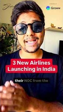 3 New Airlines Launching in India #shorts