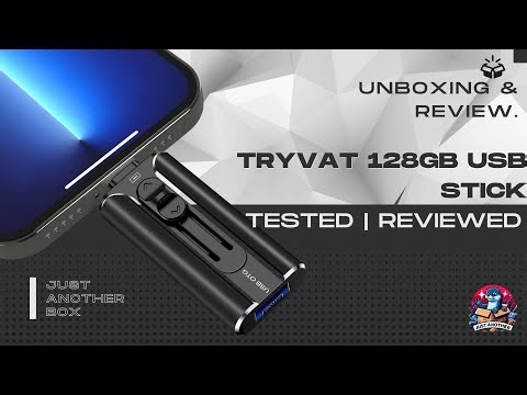 TRYVAT 128GB USB Stick Review – All in One USB 3 0 for iOS, Android & PC File Transfers