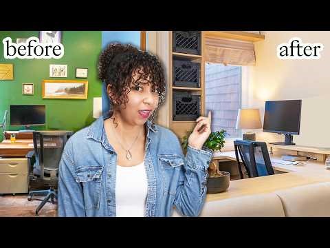 How to create a modern home office in your living room | IKEA BESTÅ & KALLAX HACK