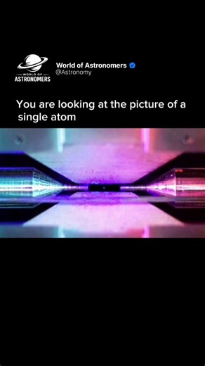 You are looking at the picture of a single atom ⚛️ | #atom #space #quantumphysics #universe #facts