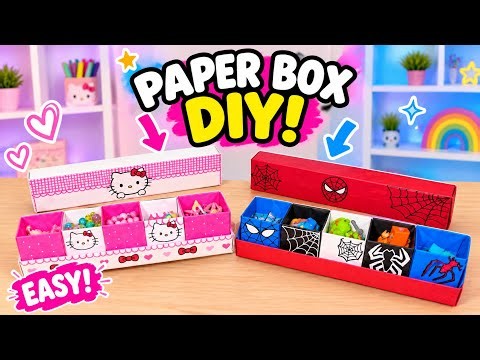 How to Make a 5 Compartment Origami Box | Easy DIY | box surprise