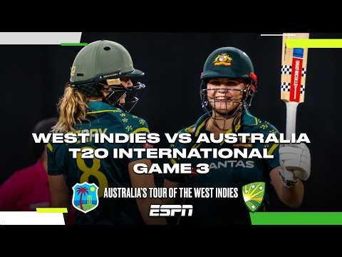 Third Women's T20 Highlights Australia vs West Indies | #Cricket
