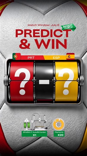 🏆 ⚽ Win a 3D Printer! Predict Portugal vs Spain #worldcup2026
