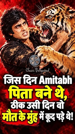 जिस दिन Amitabh Bachchan पिता बने थे, ठीक उसी दिन वो मौत के मुंह में कूद पड़े थे! #amitabhbachchan