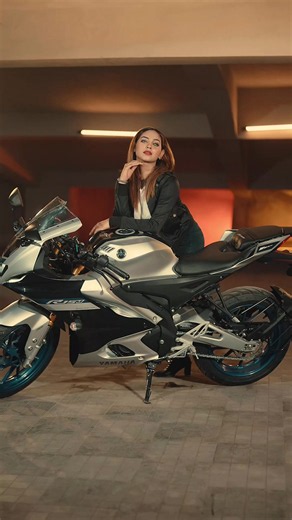 Precision in every curve, confidence in every throttle. Ready to own the streets with the silver beast. ​#Yamaha #R15M #RideInStyle